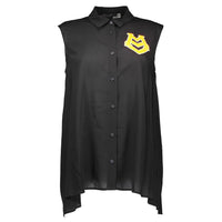 Camicia da donna in viscosa nera Love Moschino