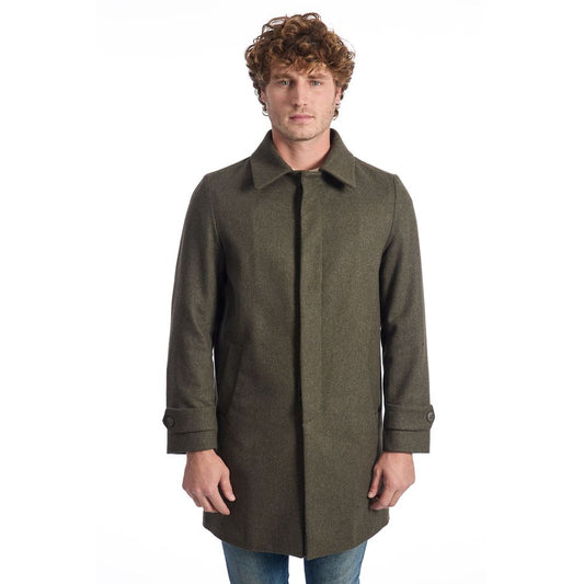 Giacca da uomo in lana verde di lusso Roberto Pepe