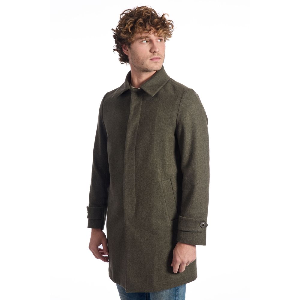Giacca da uomo in lana verde di lusso Roberto Pepe