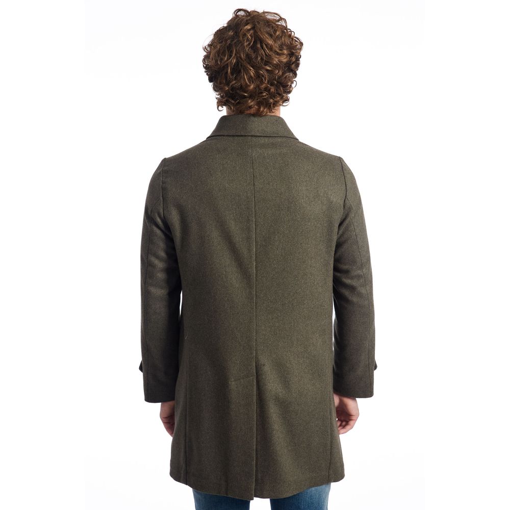 Giacca da uomo in lana verde di lusso Roberto Pepe