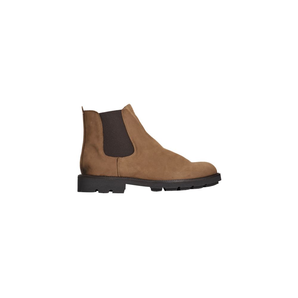 Bottes Roberto Pepe de luxe en cuir de veau marron pour homme