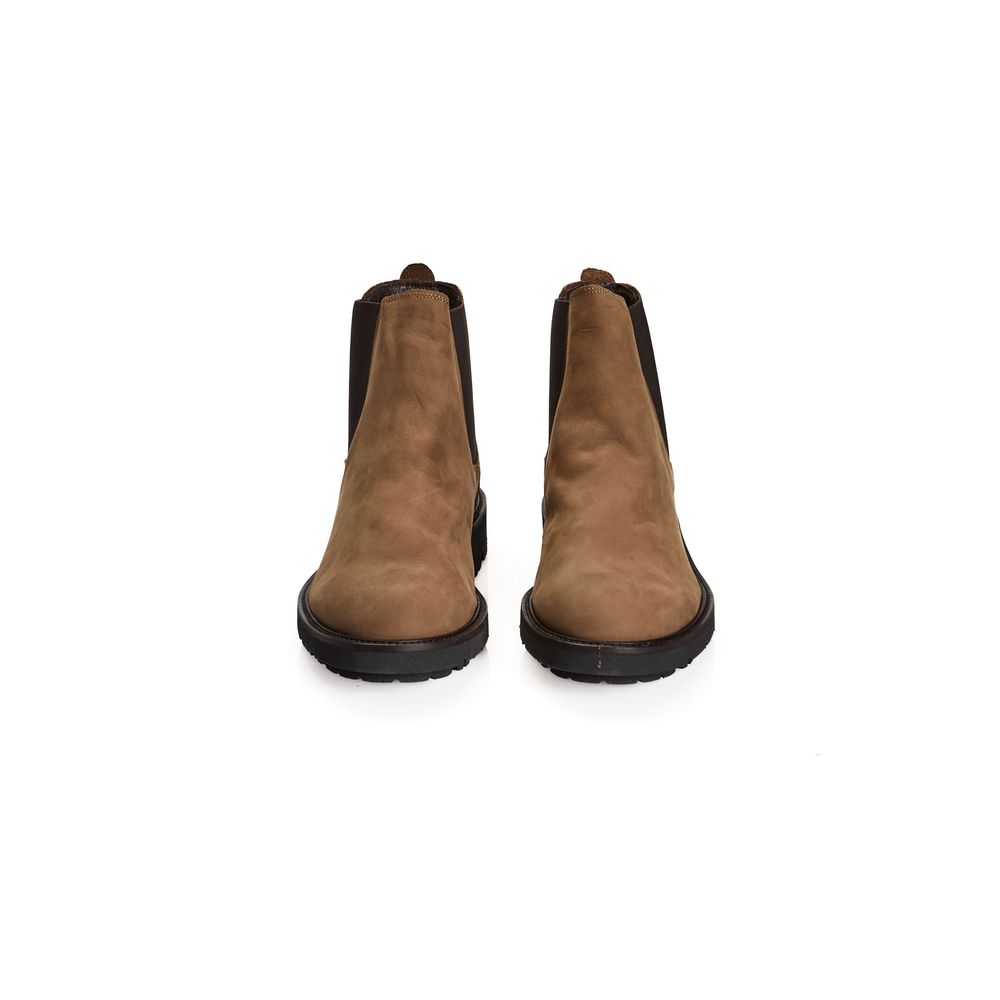 Bottes Roberto Pepe de luxe en cuir de veau marron pour homme