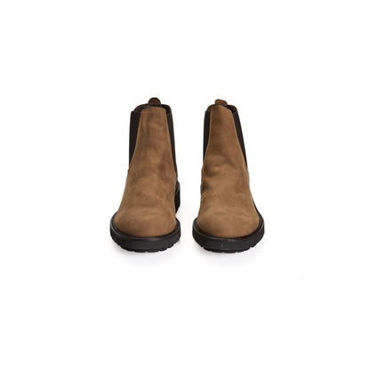Bottes Roberto Pepe de luxe en cuir de veau marron pour homme