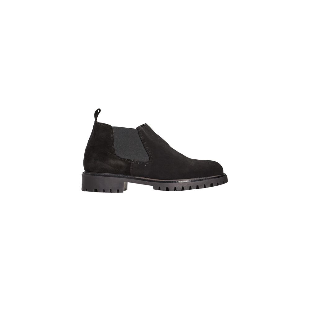 Bottes de luxe Roberto Pepe en cuir de veau noir pour homme