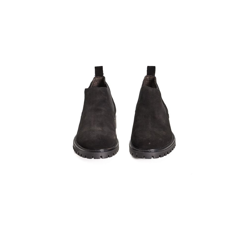 Bottes de luxe Roberto Pepe en cuir de veau noir pour homme