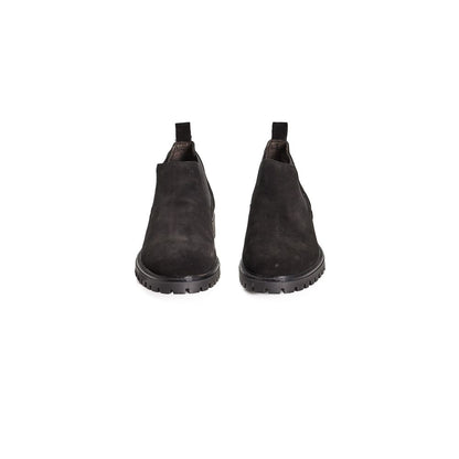 Bottes de luxe Roberto Pepe en cuir de veau noir pour homme
