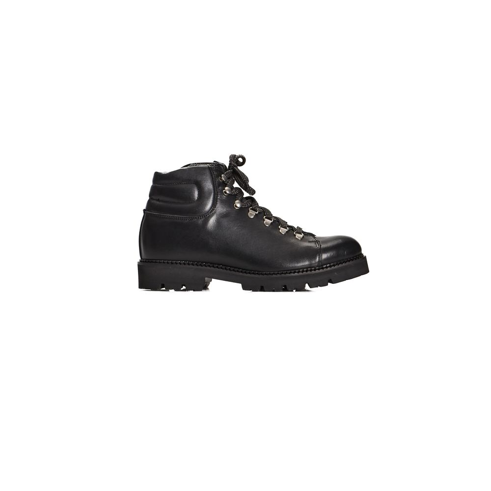 Bottes de luxe Roberto Pepe en cuir de veau noir pour homme