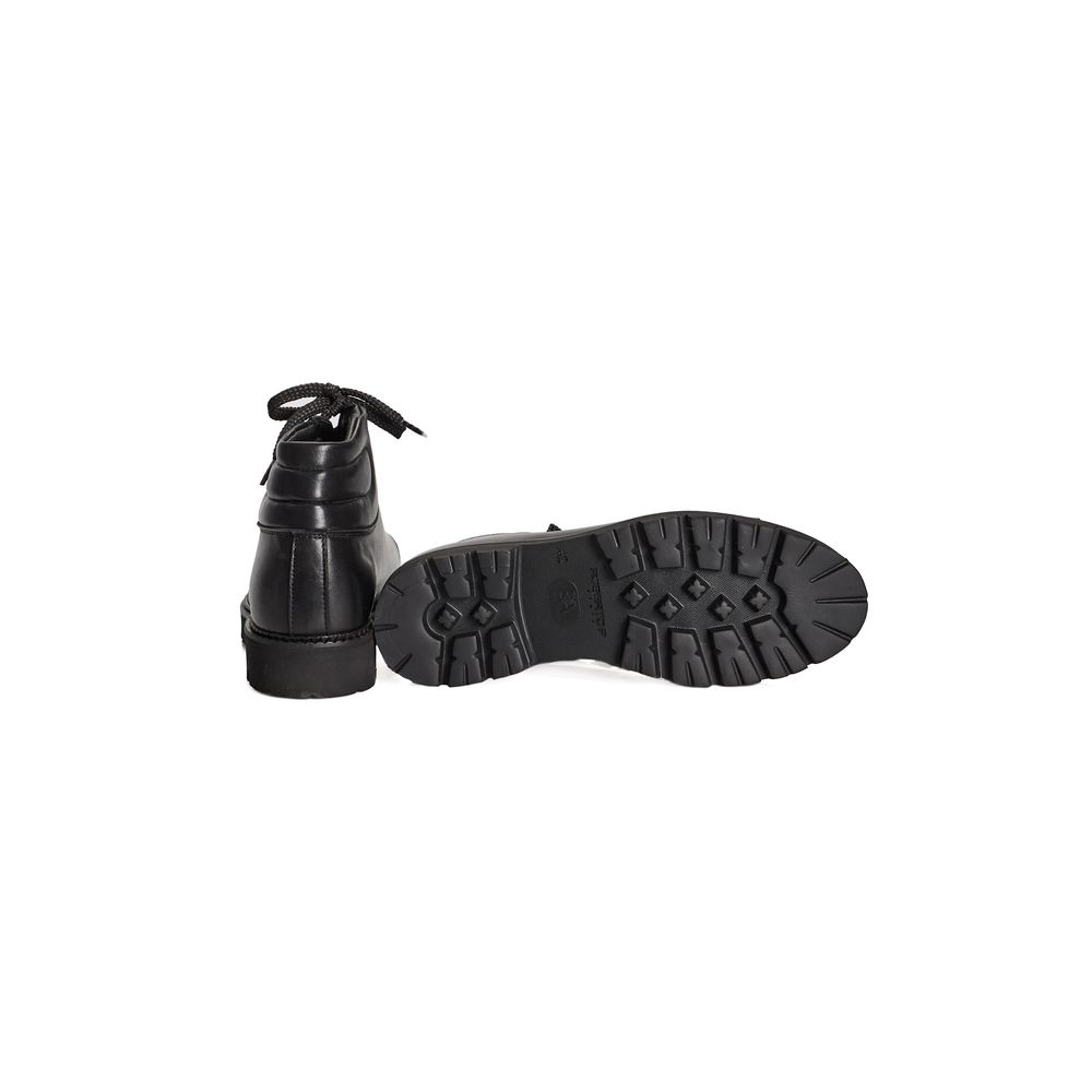 Bottes de luxe Roberto Pepe en cuir de veau noir pour homme
