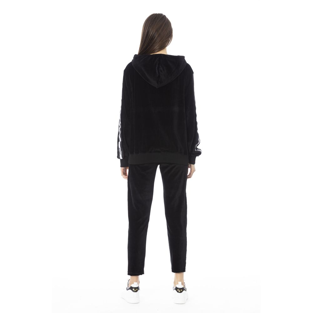 Maglione da donna in cotone nero Baldinini Trend