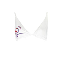 Maillot de bain femme en polyamide blanc Karl Lagerfeld