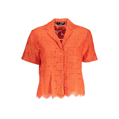 Camicia da donna Desigual Arancione Poliammide