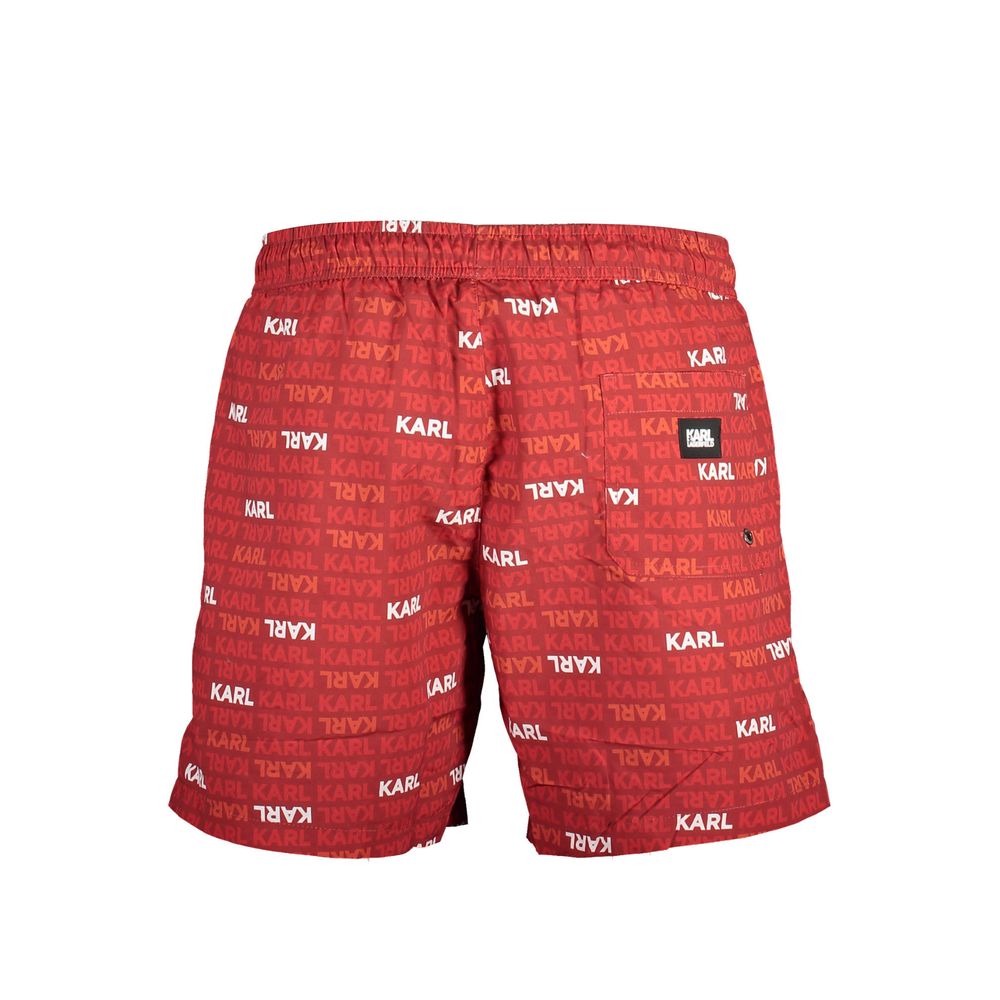 Boxer de bain homme Karl Lagerfeld Rosso en polyester