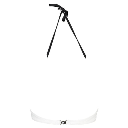 Costume da bagno da donna in poliammide bianco Karl Lagerfeld