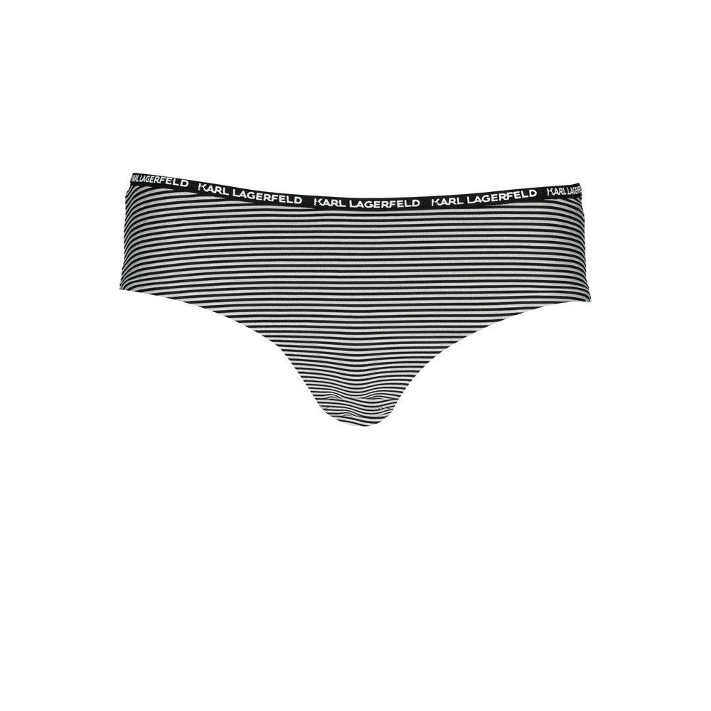 Culotte de bain femme en polyamide noir Karl Lagerfeld