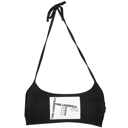 Costume da bagno da donna in poliammide nero Karl Lagerfeld