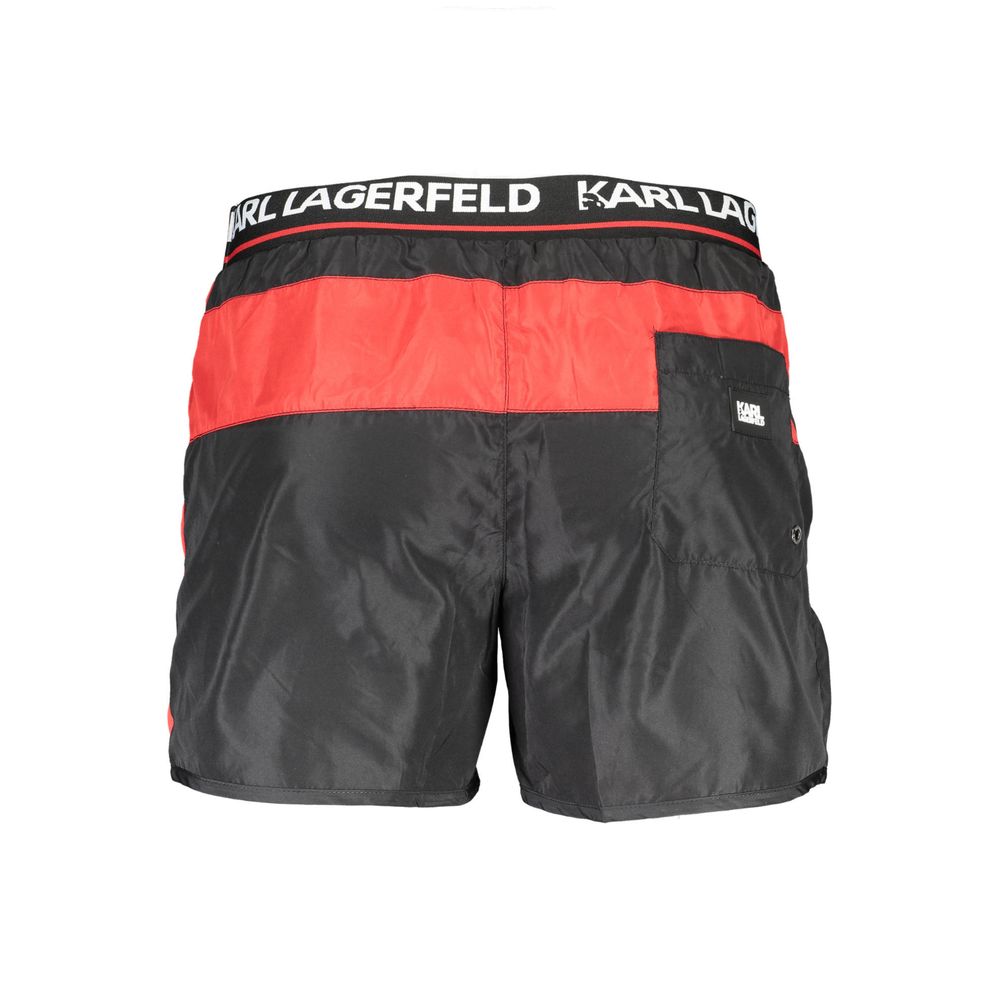 Karl Lagerfeld Nero Poliestere Boxer de bain pour homme