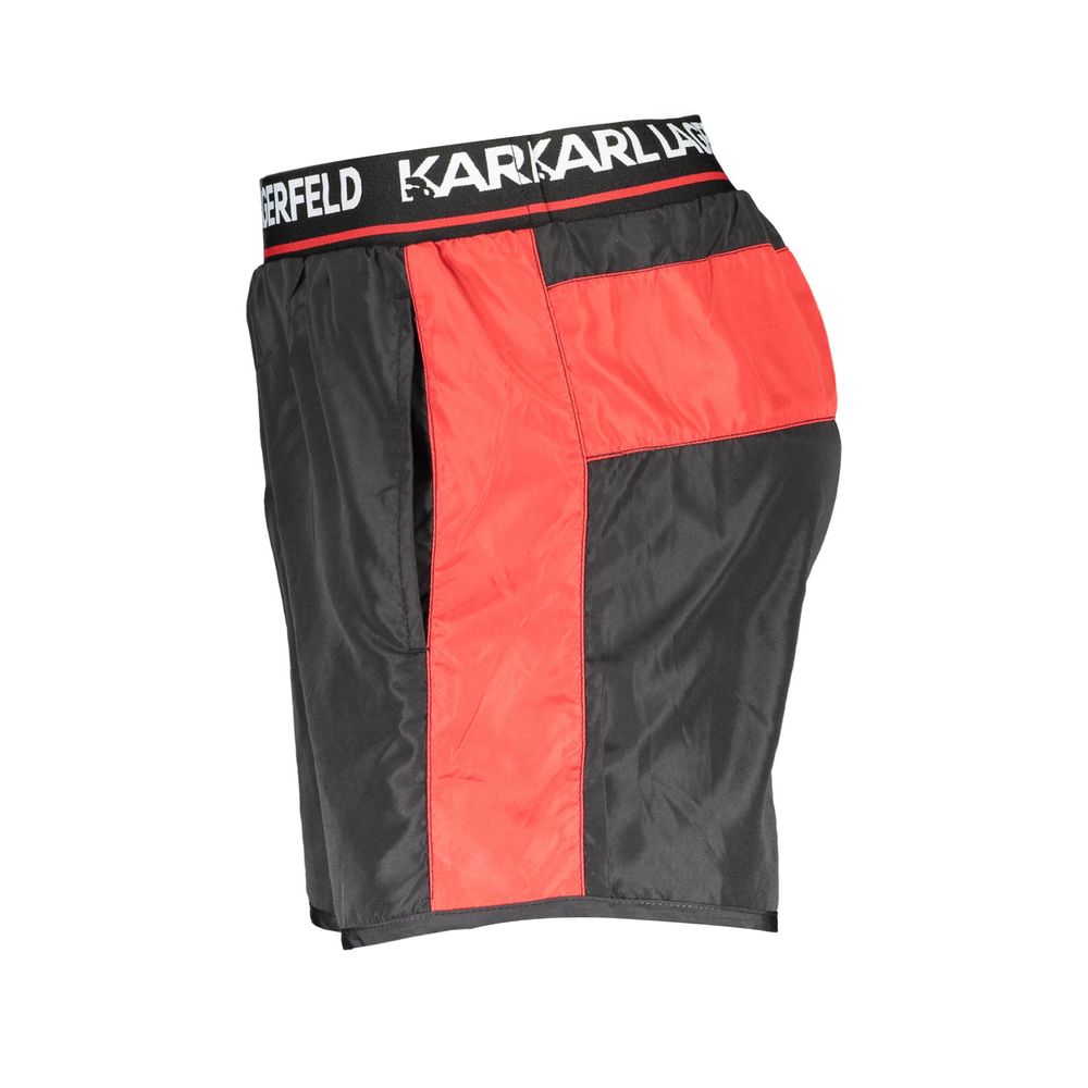 Karl Lagerfeld Nero Poliestere Boxer de bain pour homme