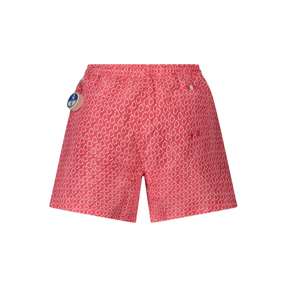 Boxer de bain pour homme North Sails en polyester rouge