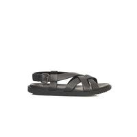 Sandales pour hommes Cerruti 1881 en cuir noir