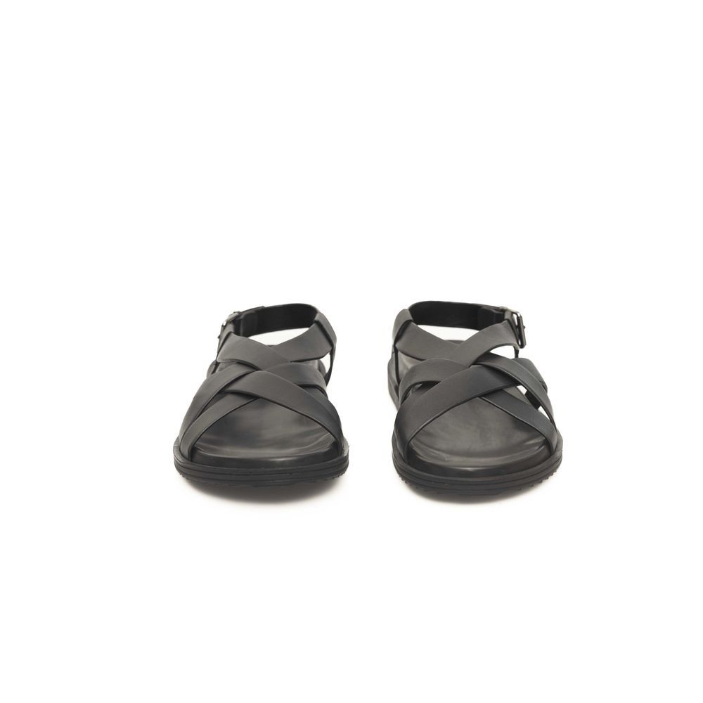 Sandales pour hommes Cerruti 1881 en cuir noir