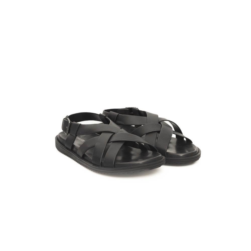 Sandales pour hommes Cerruti 1881 en cuir noir