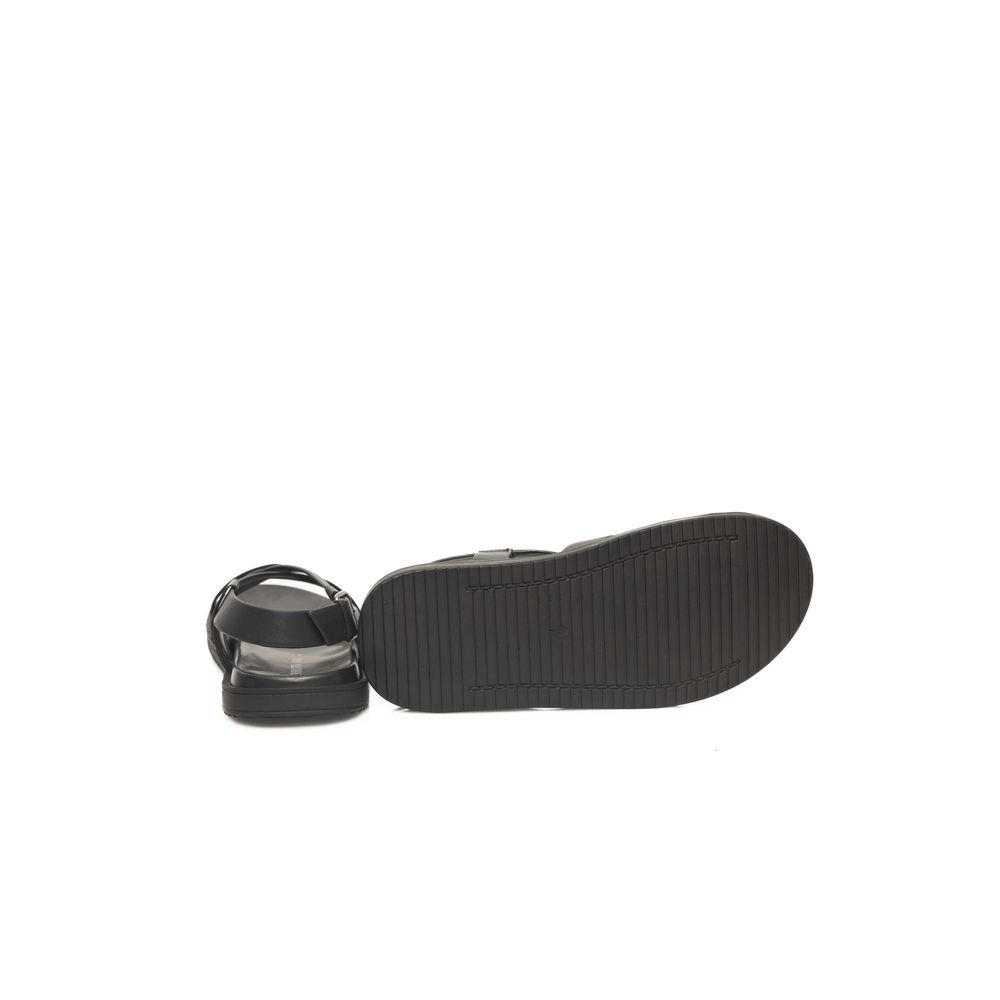Sandales pour hommes Cerruti 1881 en cuir noir