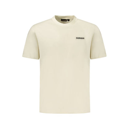 T-shirt da uomo in cotone beige Napapijri