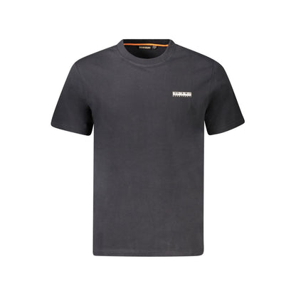 T-shirt da uomo in cotone nero Napapijri