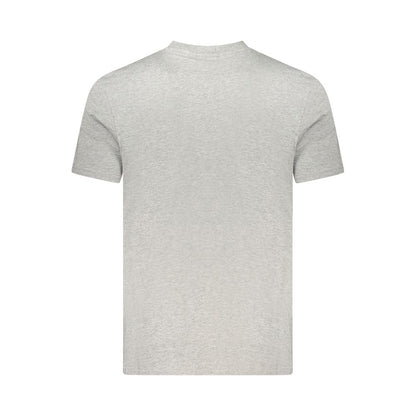 T-shirt da uomo in cotone grigio Napapijri
