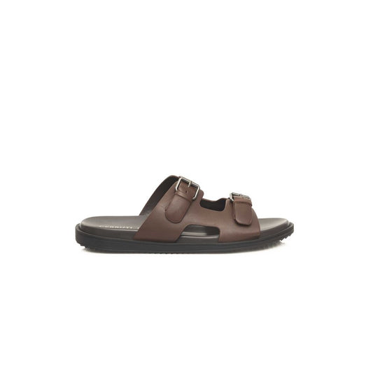 Sandalo da uomo Cerruti 1881 in pelle di vacchetta marrone