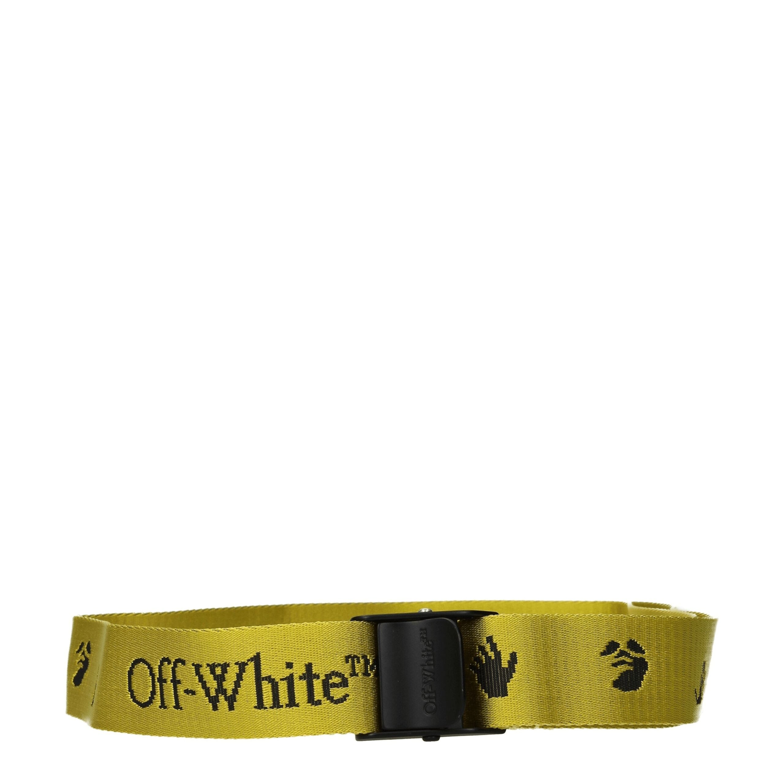 Ceinture standard en tissu jaune cassé