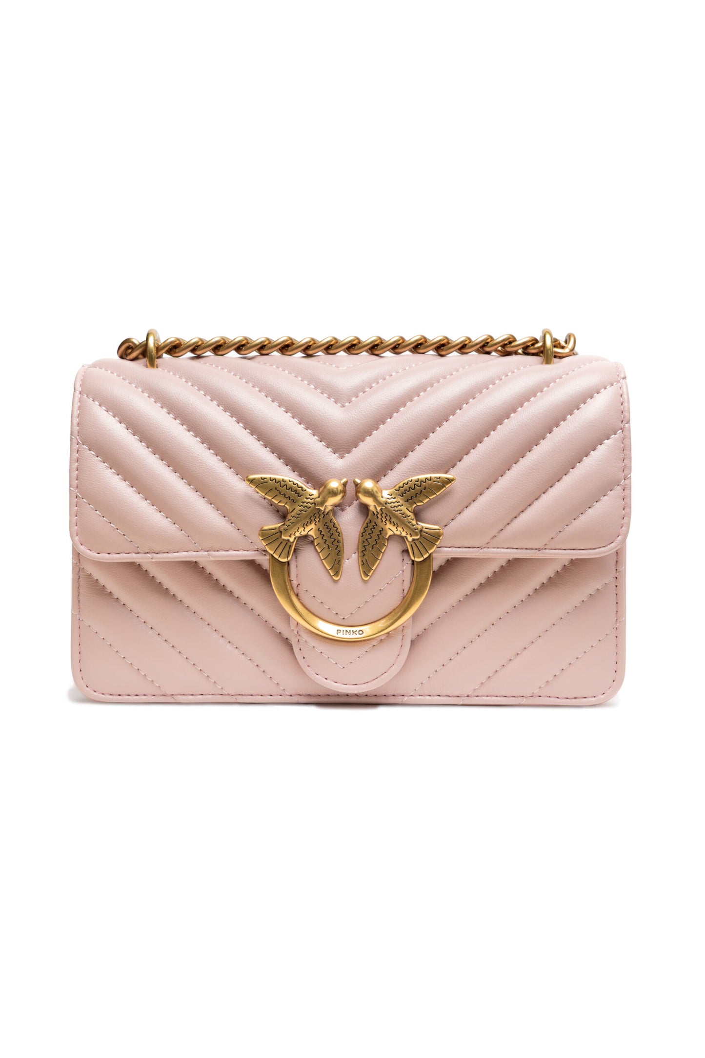 PINKO Borsa a tracolla Love One Mini rosa cipria