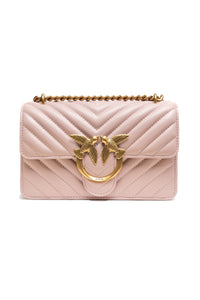 PINKO Borsa a tracolla Love One Mini rosa cipria
