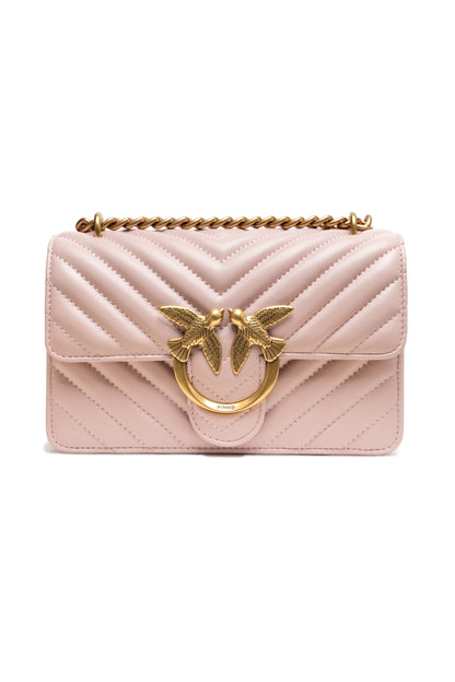 PINKO Borsa a tracolla Love One Mini rosa cipria