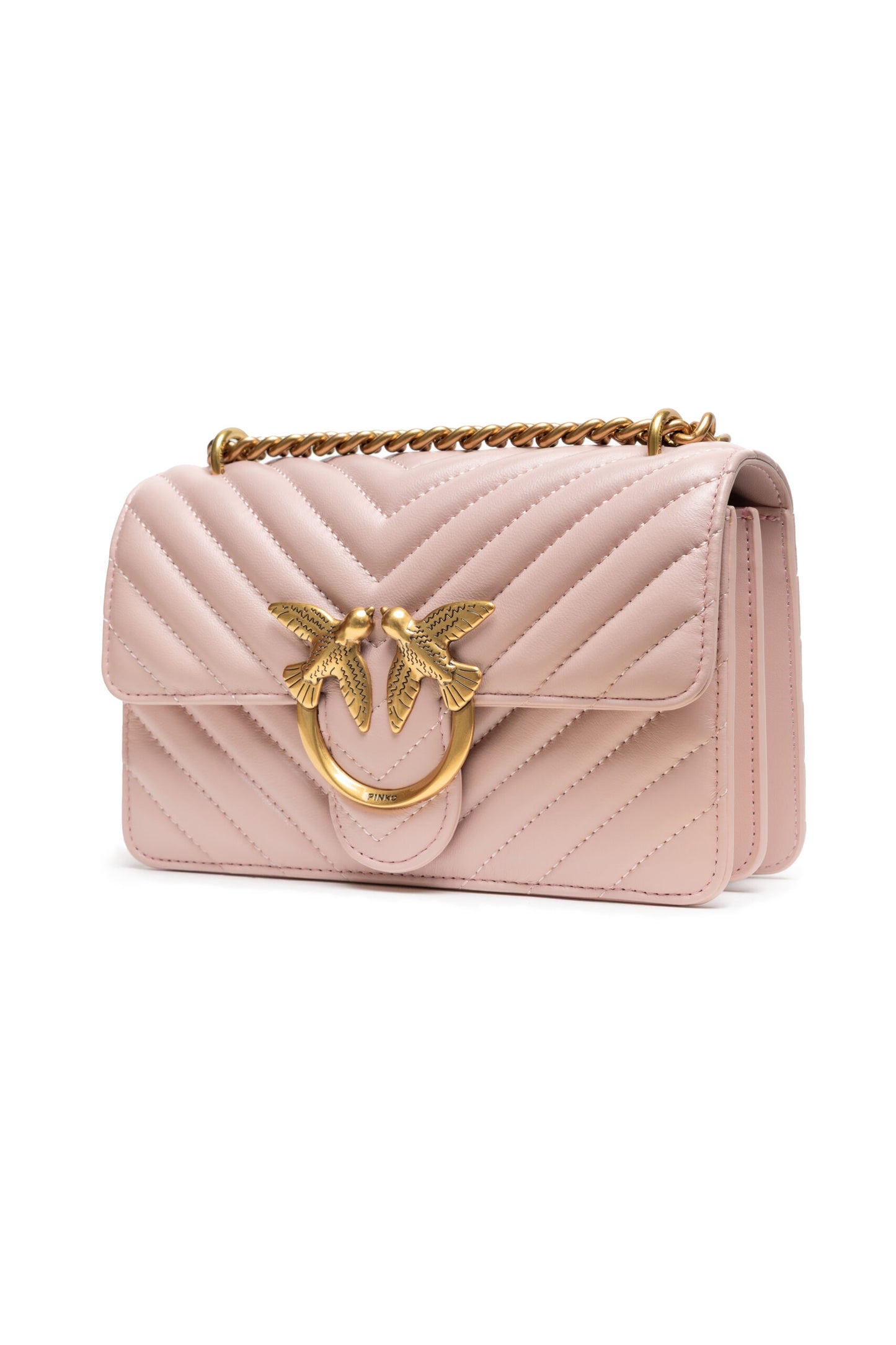 PINKO Borsa a tracolla Love One Mini rosa cipria