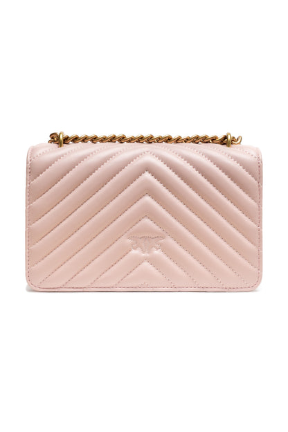 PINKO Borsa a tracolla Love One Mini rosa cipria
