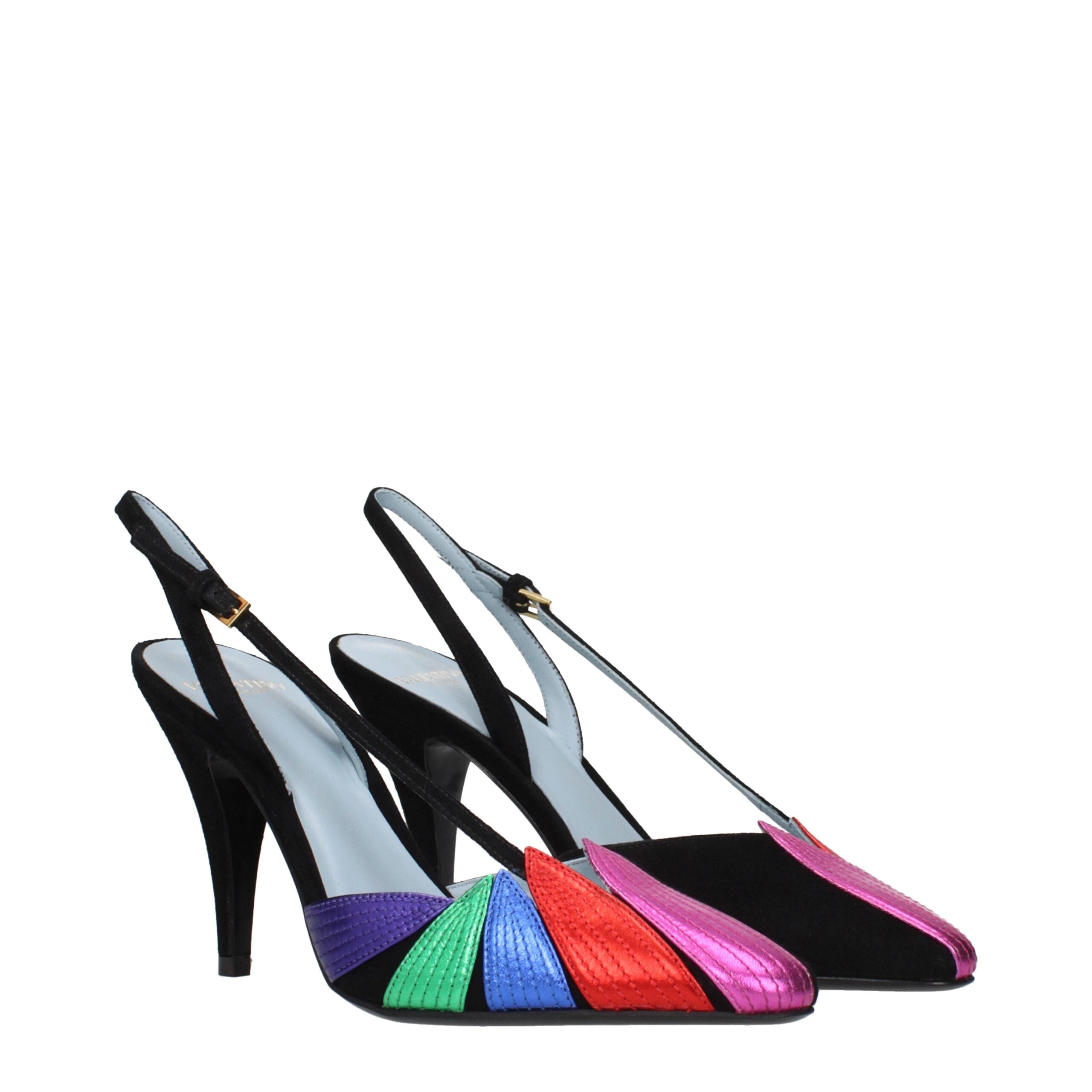 Décolleté Valentino Garavani in pelle nera con tacco alto