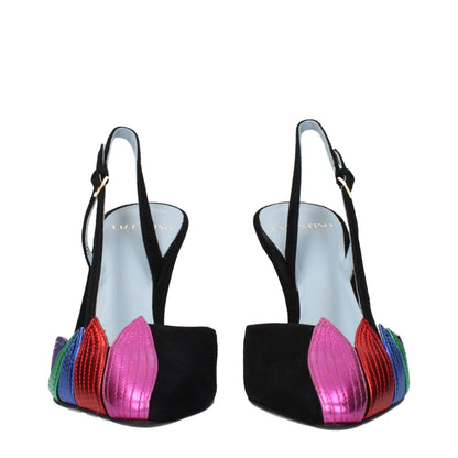 Décolleté Valentino Garavani in pelle nera con tacco alto