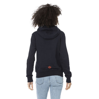 Felpa da donna in cotone blu Mr&Mrs Italy