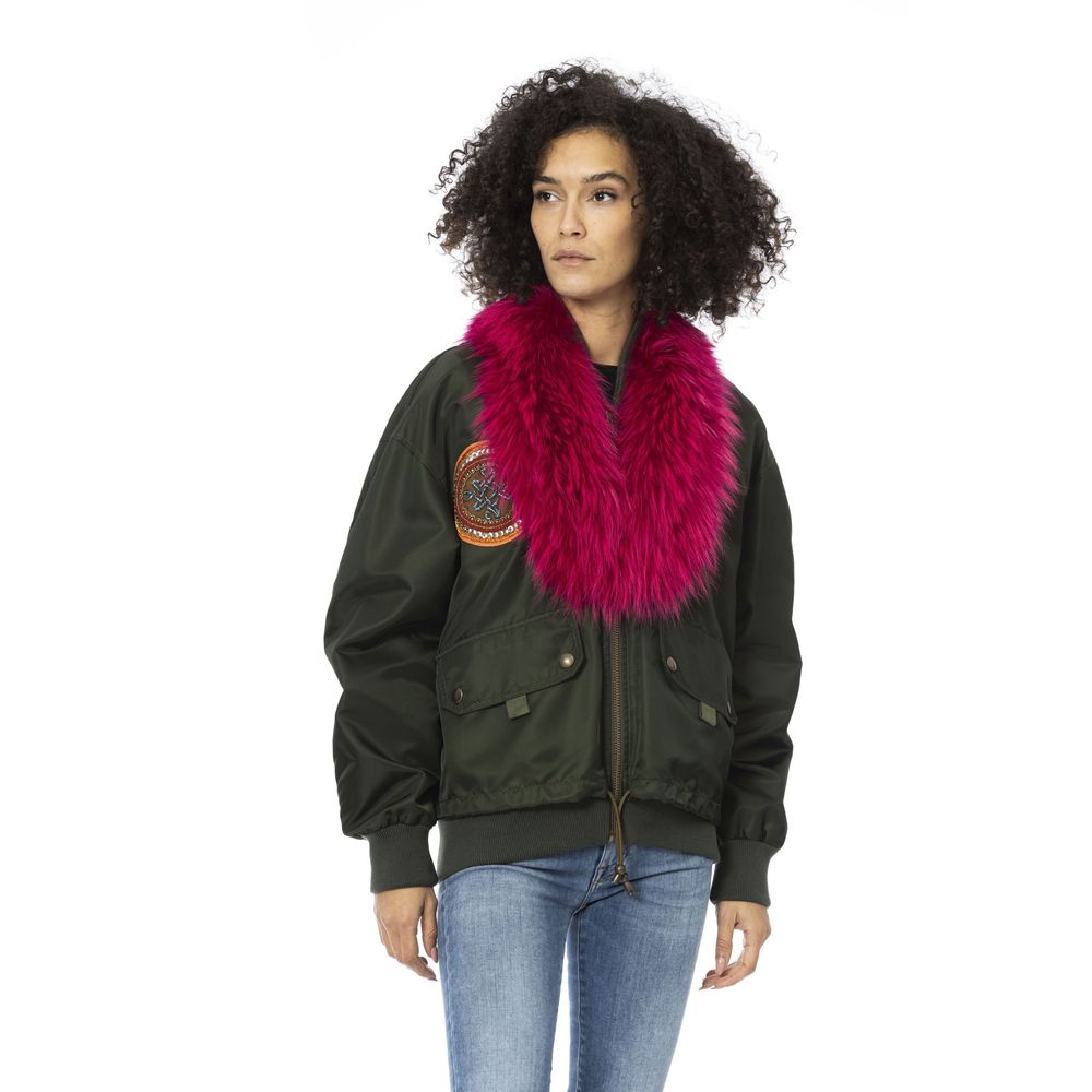 Giubbotto bomber da donna in poliammide verde Mr&Mrs Italy