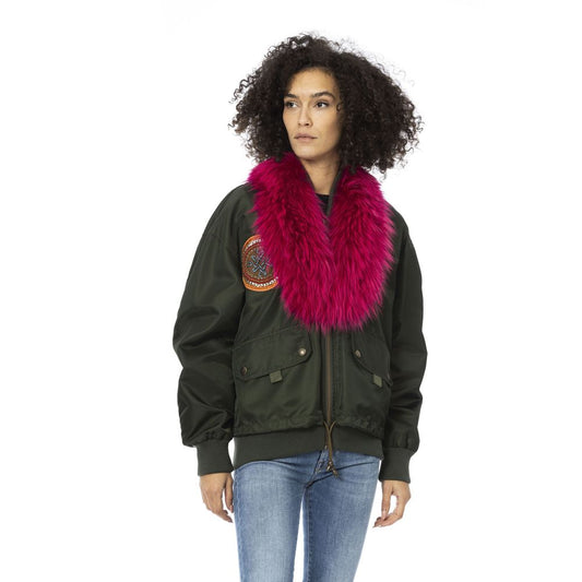 Giubbotto bomber da donna in poliammide verde Mr&Mrs Italy