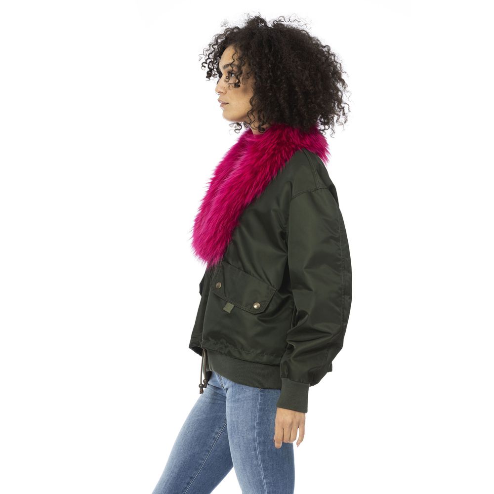 Giubbotto bomber da donna in poliammide verde Mr&Mrs Italy