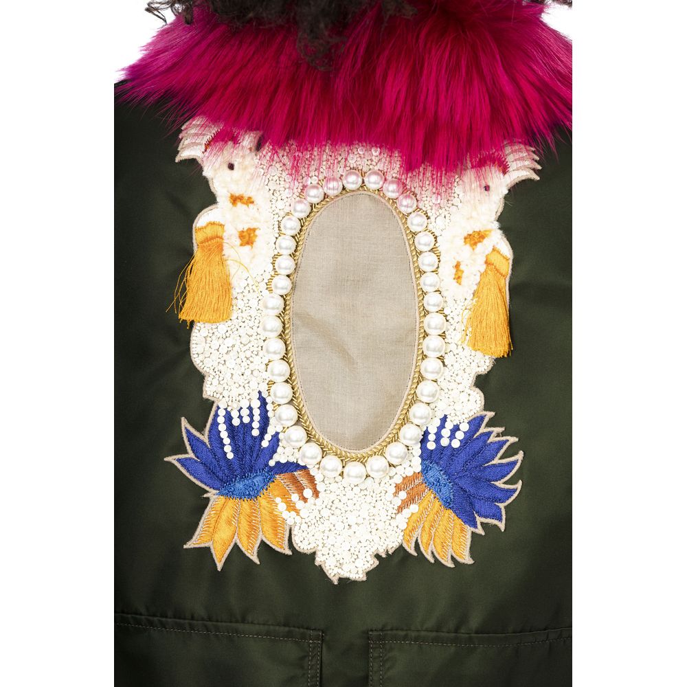 Giubbotto bomber da donna in poliammide verde Mr&Mrs Italy