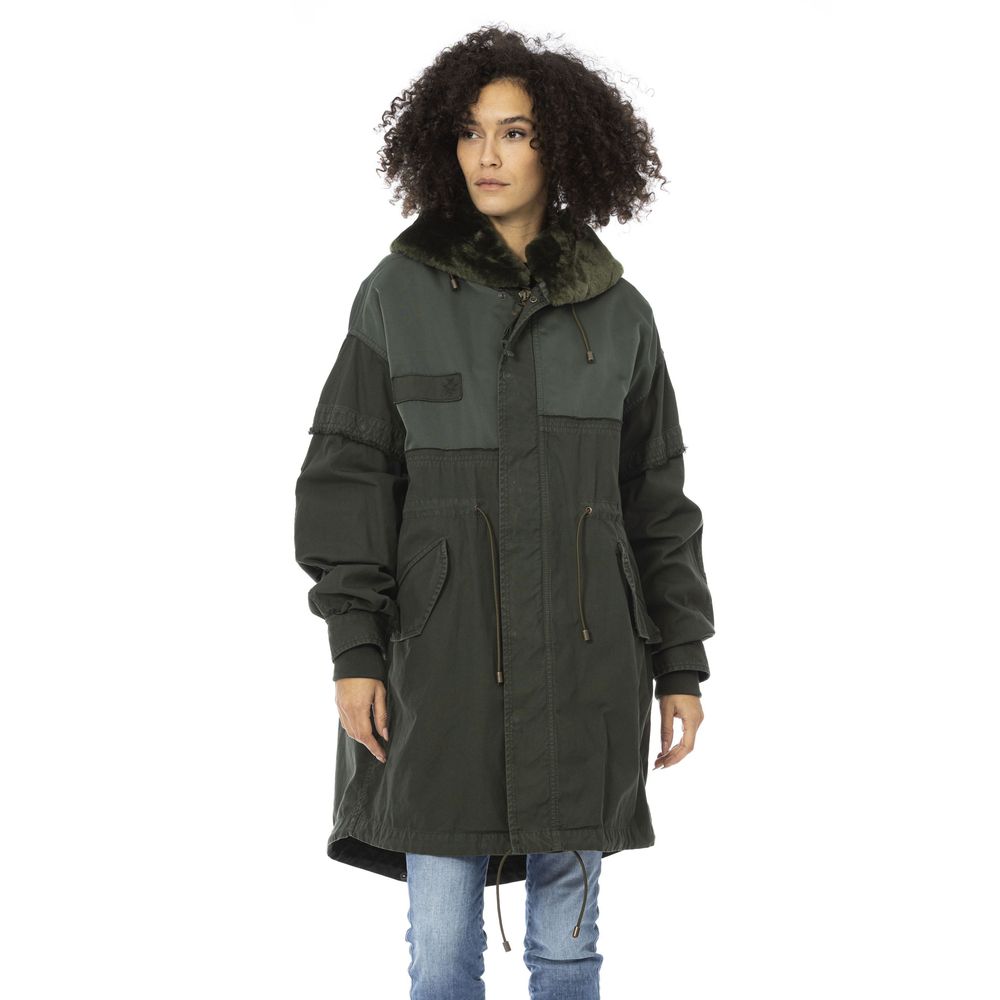 Parka da donna in cotone verde Mr&Mrs Italy