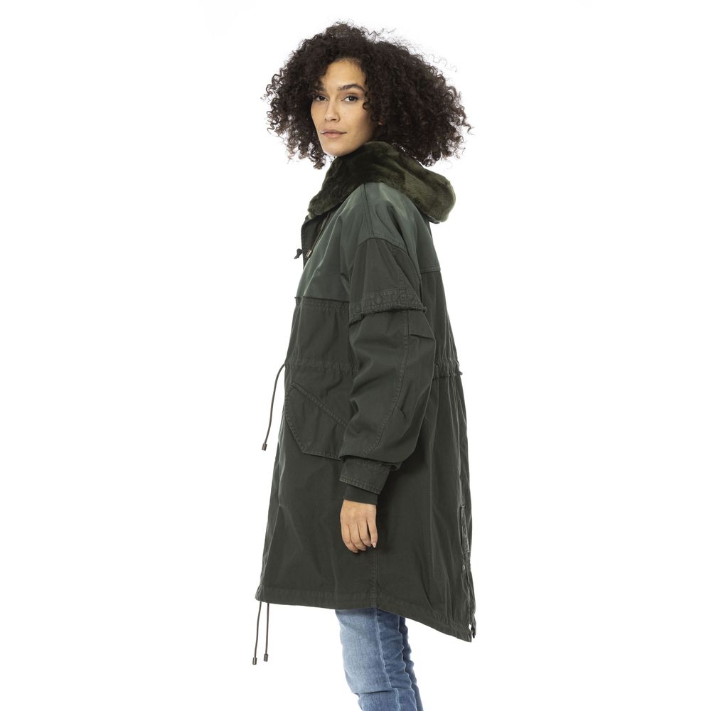 Parka da donna in cotone verde Mr&Mrs Italy
