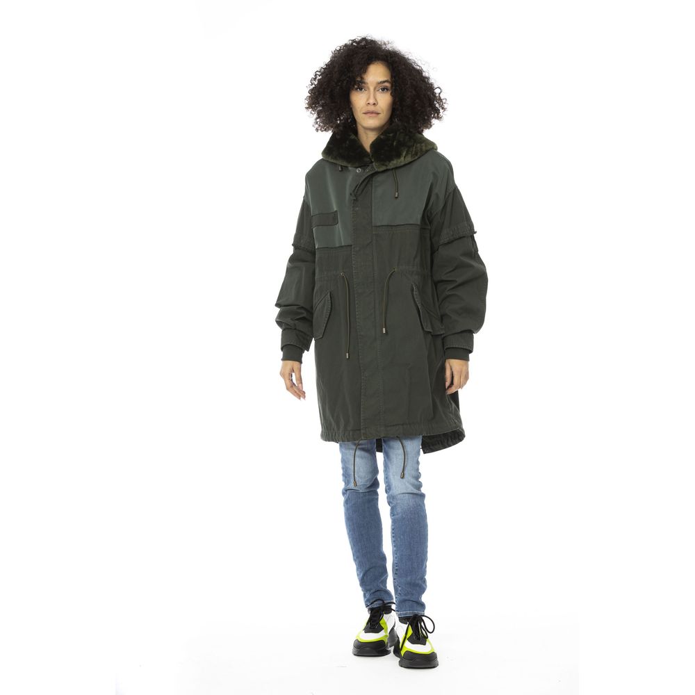 Parka da donna in cotone verde Mr&Mrs Italy