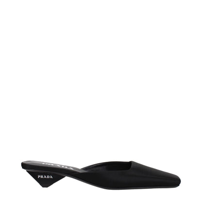 Sandali Prada in raso nero