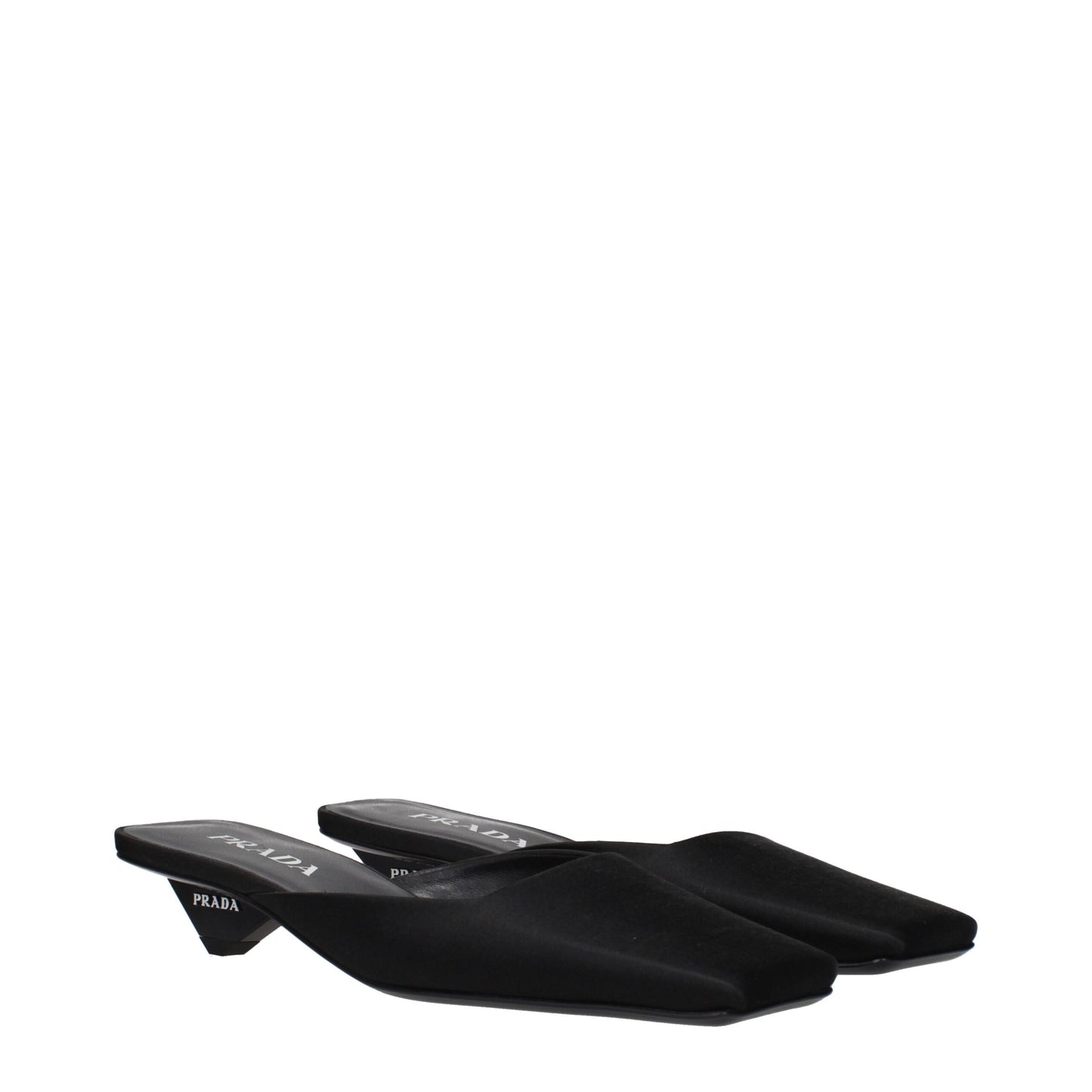 Sandali Prada in raso nero