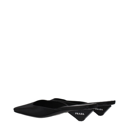 Sandali Prada in raso nero