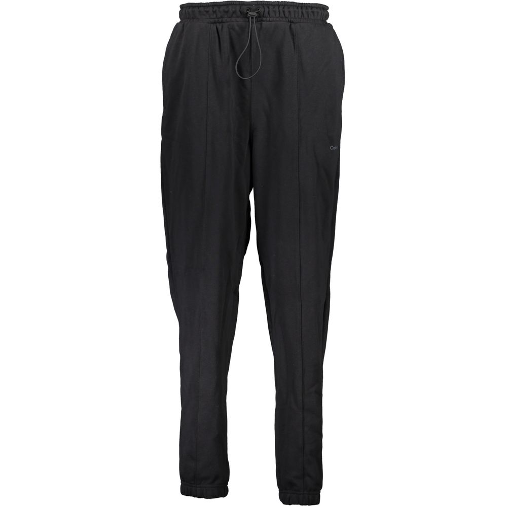 Pantalon de survêtement Calvin Klein en coton noir pour femme